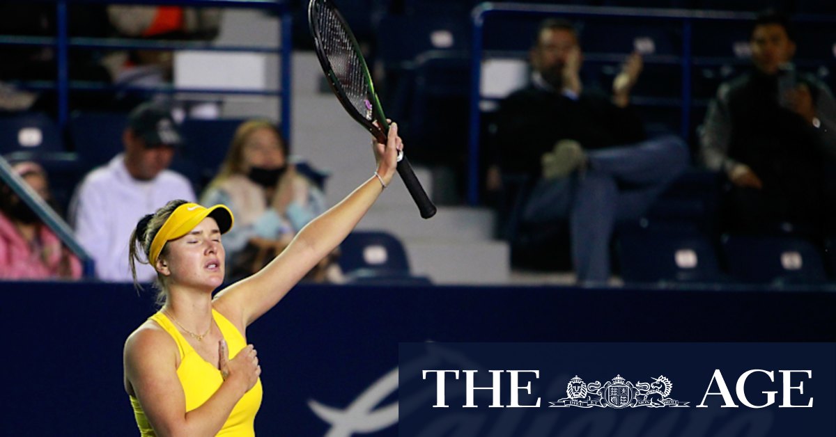 Ukrainian player Elina Svitolina is using tennis to advocate for her war-torn country - Vimarsana News