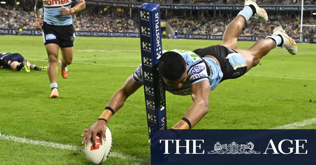Sharks overpower Cowboys to keep top-four hopes alive