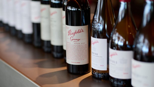Grange and Penfolds wines.