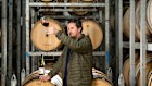 Winemaker Pete Dillon from Handpicked Wines at the Capella Vineyard in Bittern on the Mornington Peninsula.