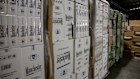 Cartons of illegal cigarettes seized by Australian Border Force. The AFP raided dozens of properties this week.
