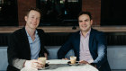 Sendle co-founder James Chin Moody and AP Ventures chief executive Hein Vogel. 