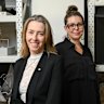 Arts Centre Melbourne CEO Karen Quinlan, left, and Museum of Performing Arts curator Sandra Bruce.