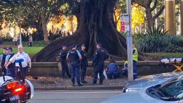 Police officer’s skull fractured in CBD stabbing, man charged with attempted murder