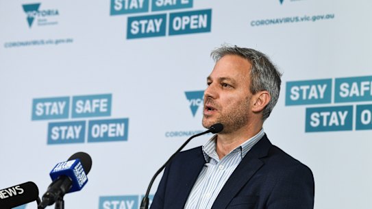 Chief Health Officer Brett Sutton said the time to open borders should be once vaccinations had been offered to all adults.