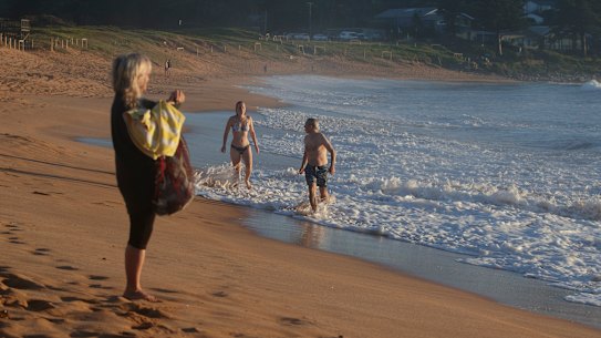 Avalon Beach at sunrise.