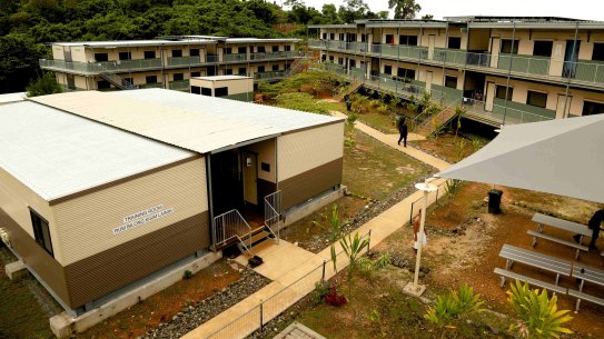 Buildings at the East Lorengau Refugee Transit Centre and West Lorengau Haus on Manus Island.