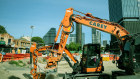 The Suburban Rail Loop building site at Box Hill in Melbourne.