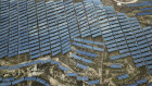 A solar panel installation in central China’s Shanxi Province. 