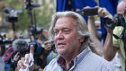 Steve Bannon and three others had been charged by federal prosecutors in Manhattan with making fraudulent representations as they solicited donations for a fundraising campaign called "We Build the Wall".