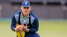 Cooper Connolly at training ahead of the first Test.