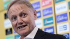 New Wallabies Head Coach Joe Schmidt at a press conference on Friday.