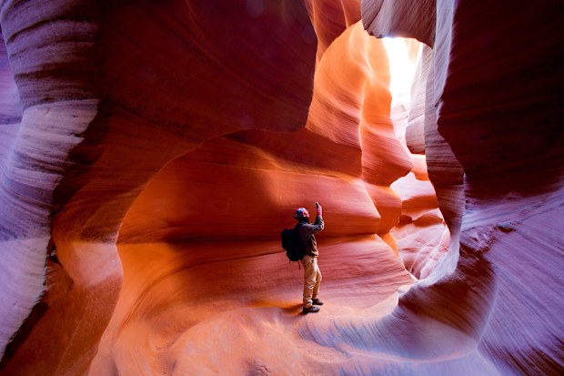 Antelope Canyon is one of the striking features in Lake Powell Navajo Tribal Park in Arizona.
