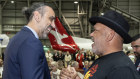 Adam Goodes and Noel Pearson at the Qantas event