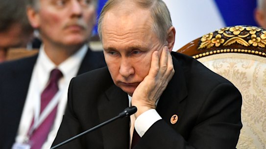 Russian President Vladimir Putin in Bishkek, Kyrgyzstan, earlier this month.