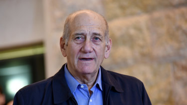 Former Israeli prime minister Ehud Olmert.