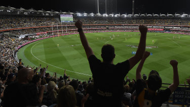 The Gabba is set to host another big crowd during the pandemic, months after it hosted the AFL grand final.