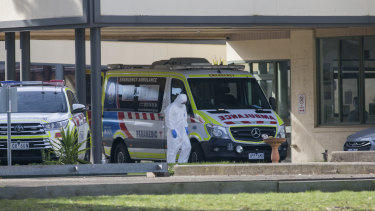 St Basil's Home for the Aged in Fawkner, where a large number of residents have tested positive for coronavirus.