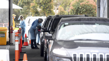 A pop-up COVID-19 testing site has been set up at the Wyndam City Council Civic Centre as part of a testing blitz in Wyndham and Hume. 