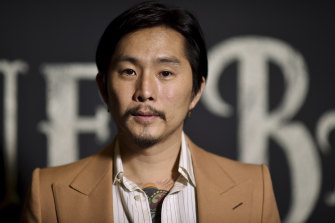 Justin Chon at the LA premiere of Blue Bayou in Los Angeles.