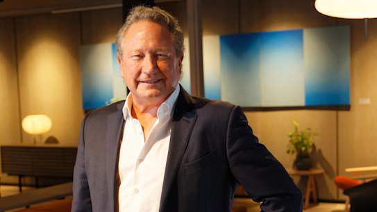 Andrew Forrest is Fortescue Metals Group’s founder, chairman and biggest shareholder.