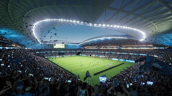 What Sydney FC's home games could look like at the new stadium.