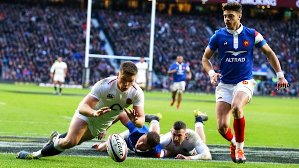 Opposed: England five-eighth Owen Farrell is among the top Test players condemning the World League proposal. 