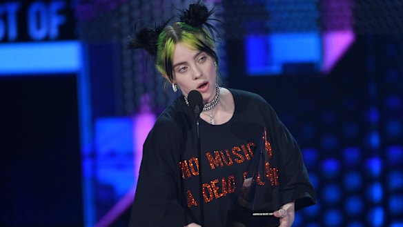 Teen sensation Billie Eilish had 2019's most-streamed album.