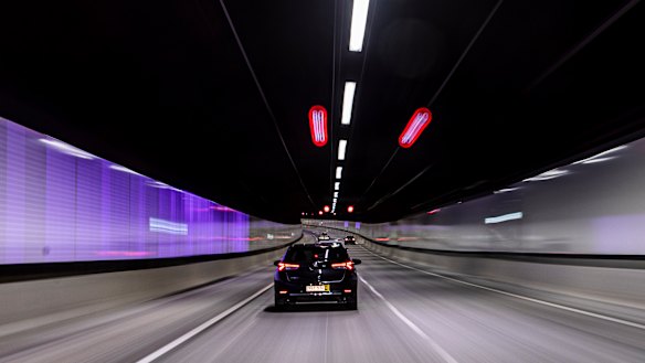 The M8 tunnel opened to motorists last July as part of the second stage of WestConnex.