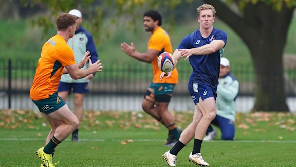 Harry Potter at Wallabies training on the spring tour.