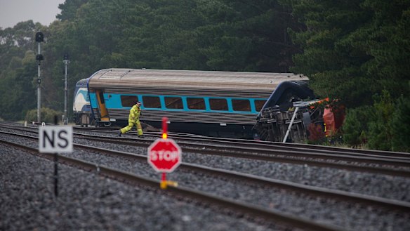 Emergency services were at the scene on Friday.