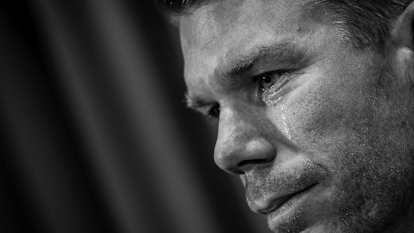 Keeping his powder dry and mouth shut: Exiled batsman David Warner refuses to say anything about the claims made against him.