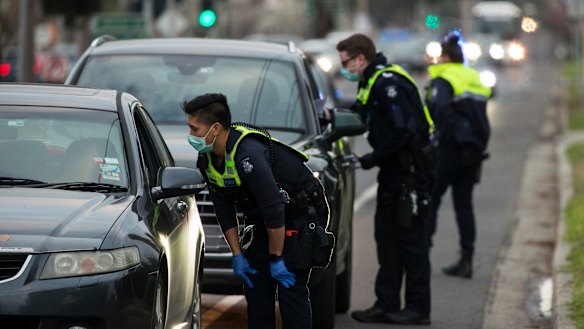 Police moved quickly to shut down an anti-lockdown protest before it got started in Altona North on Monday.