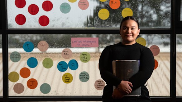 Nivea Perenise became pregnant in year 11.