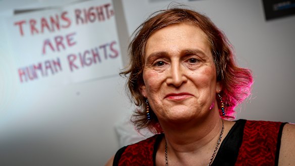 Transgender Victoria media representative Sally Goldner.