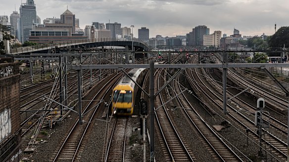 Office blocks, parks, shops and potentially apartment buildings could be constructed over the Sydney Rail Yards to create “a mixed-use highly urban precinct”.
