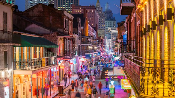 Pubs and bars with neon lights in the French Quarter, New Orleans USA. Could our artificial lights be doing us damage?