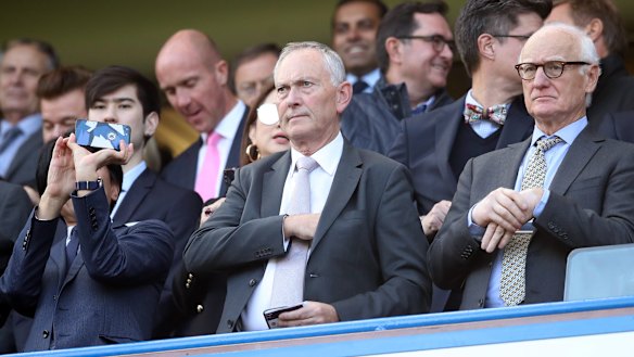 Deep pockets: Richard Scudamore (centre) has been given a hefty farewell gift.