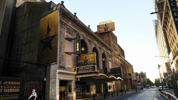 Hamilton: An American Musical had been playing at New York's Richard Rodgers Theatre until the pandemic hit.