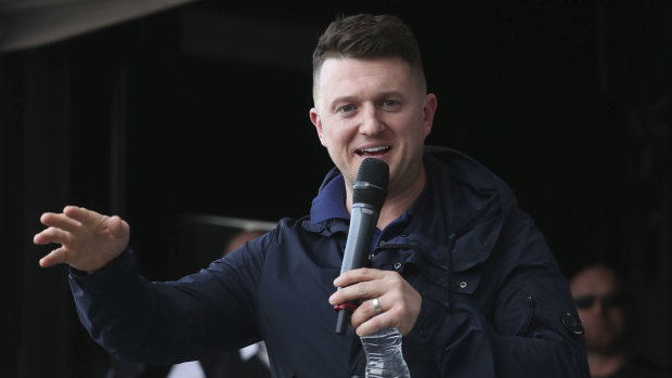 English Defence League founder Tommy Robinson.