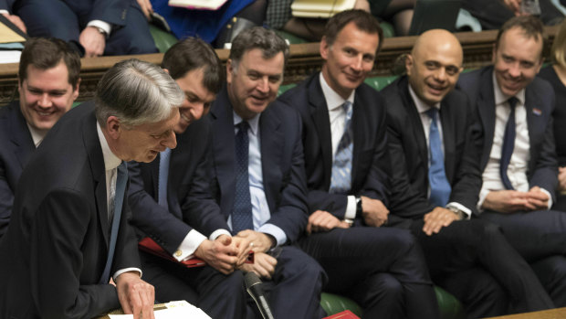Chancellor of the Exchequer Philip Hammond delivers his Spring Statement to lawmakers in the House of Commons, London.