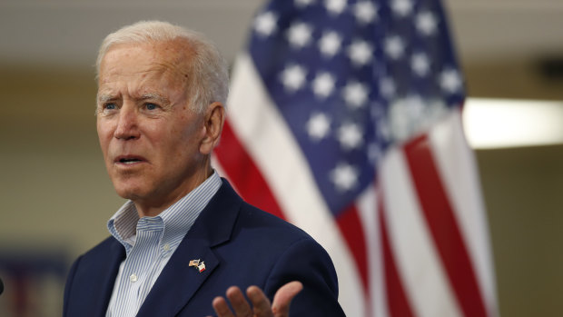 Former US vice-president Joe Biden, 2020 Democratic presidential candidate.