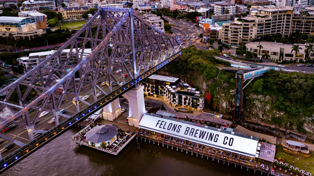 The Howard Smith Wharves precinct will be among the prime vantage points to watch the fireworks on the river.