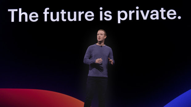 Mark Zuckerberg announces changes to Facebook at F8.
