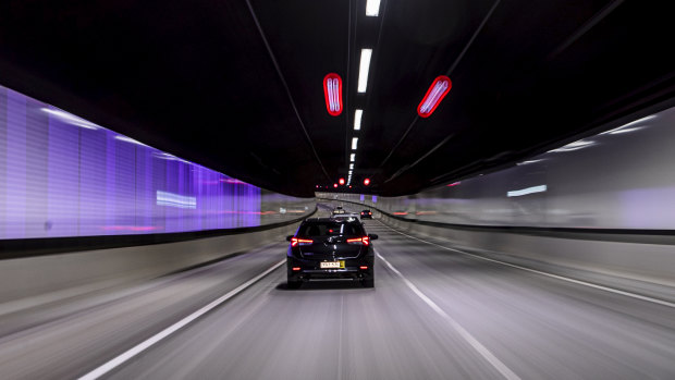 The M8 tunnel (duplicating the M5 East) opened to motorists last July as part of the second stage of WestConnex.