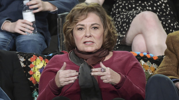 Roseanne Barr on a press tour for her hit show, Roseanne, in January this year. 