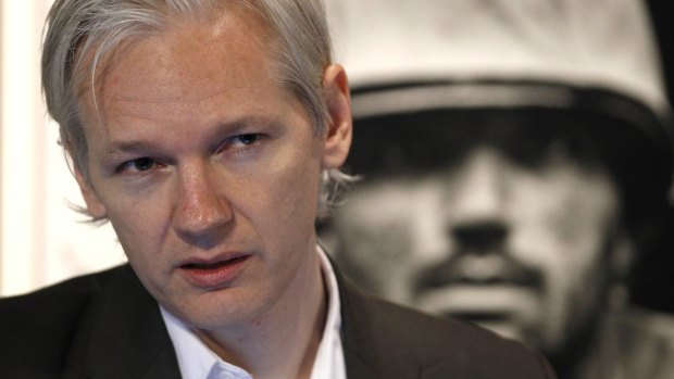 WikiLeaks founder Julian Assange speaks at a news conference in London in 2010.
