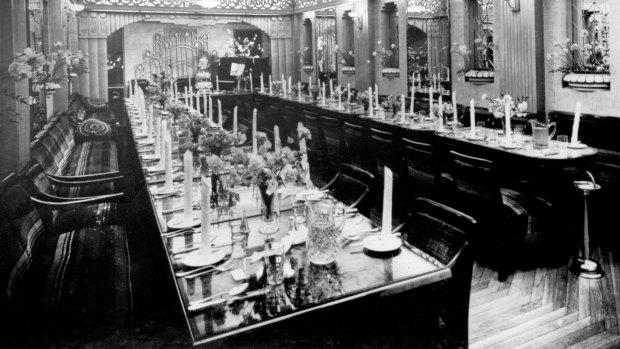 The banquet hall at the Paragon in the 1930s. 