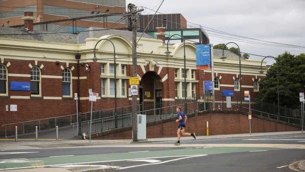 Caulfield train station.