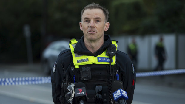 Acting Senior Sergeant Matt Wilmot said police believe the ball bearing was fired from an elevated point in St Kilda.